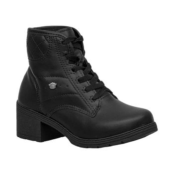 Bota-Preta-Kids-Cano-Curto-Salto-Medio-|-Pink-Cats-Tamanho--32---Cor--PRETO-0